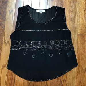 black beaded top